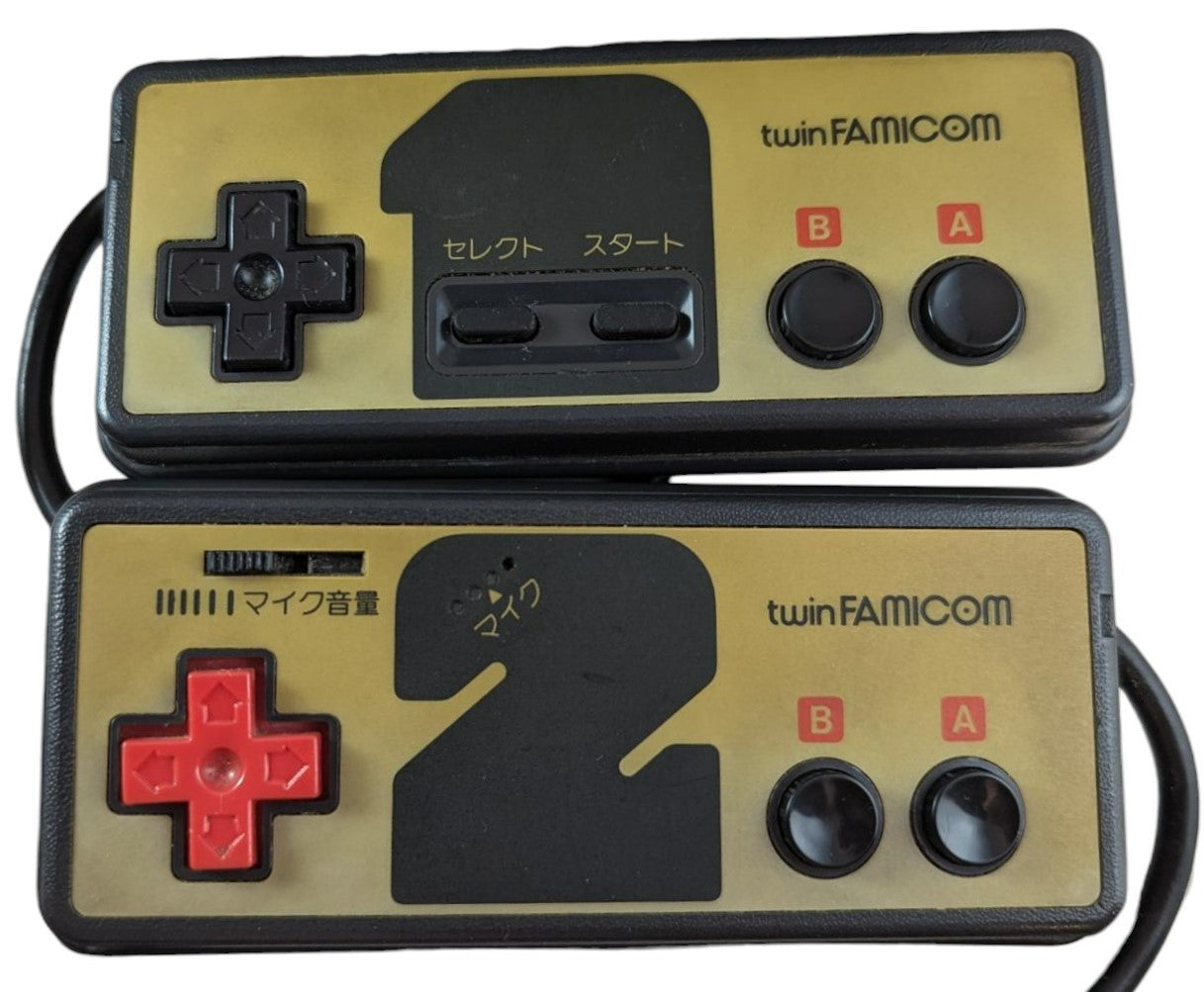 Sharp Famicom TWIN Black AN500B (AC Adapter EU) NEW Belt-Serviced (Only Japan Edition))