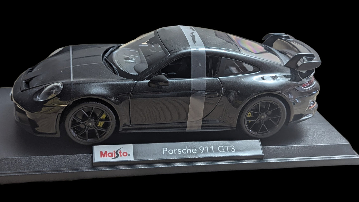 1:18 Maisto - Porsche 911 GT3 Metallic Black (BRAND NEW) 1/18