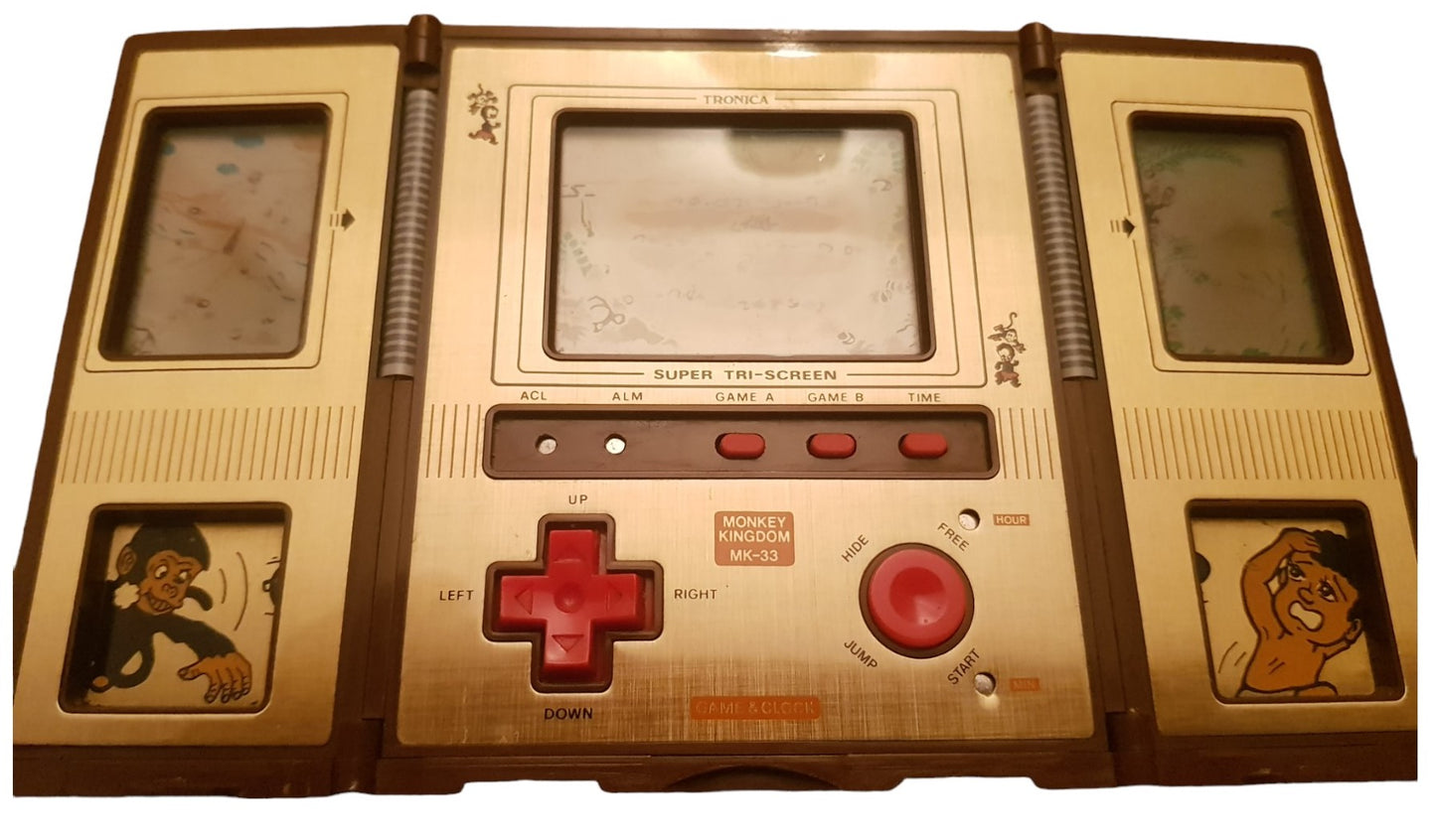 RARE Game & Clock - Monkey Kingdom MK-33 Tronica Electronic 1982 Hong Kong 80’s