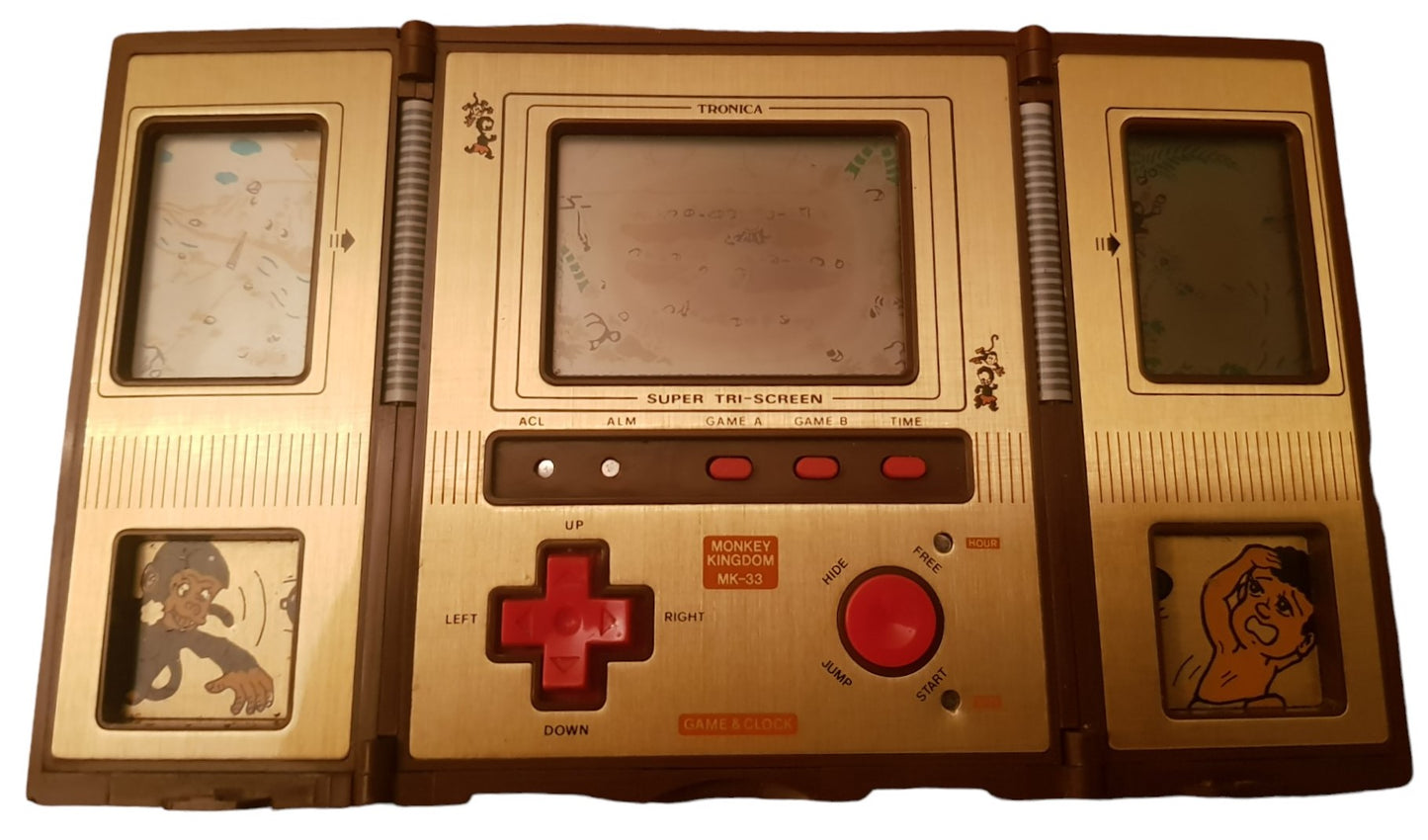 RARE Game & Clock - Monkey Kingdom MK-33 Tronica Electronic 1982 Hong Kong 80’s