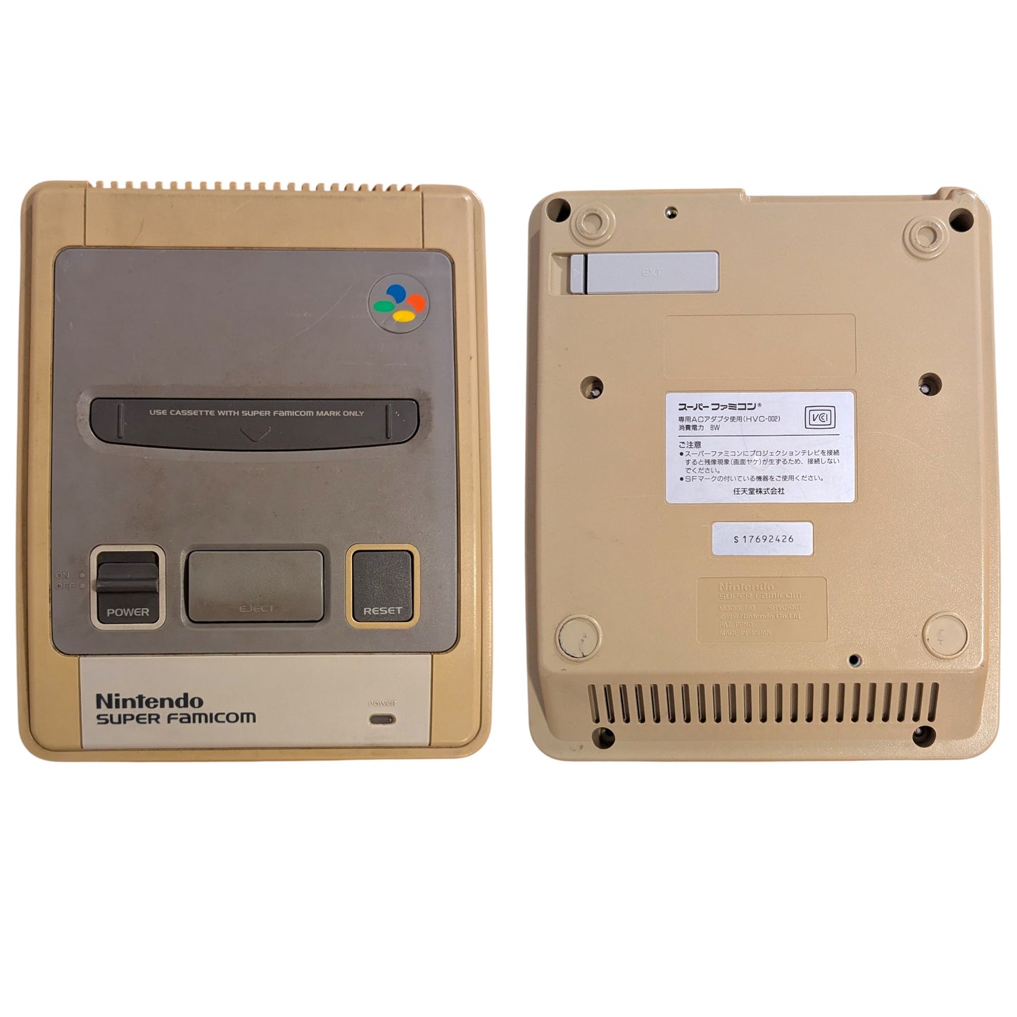 Super Famicom SHVC-001 and x2 Controllers - Sfc Nintendo Japan Original Ntsc-J Edition (B)