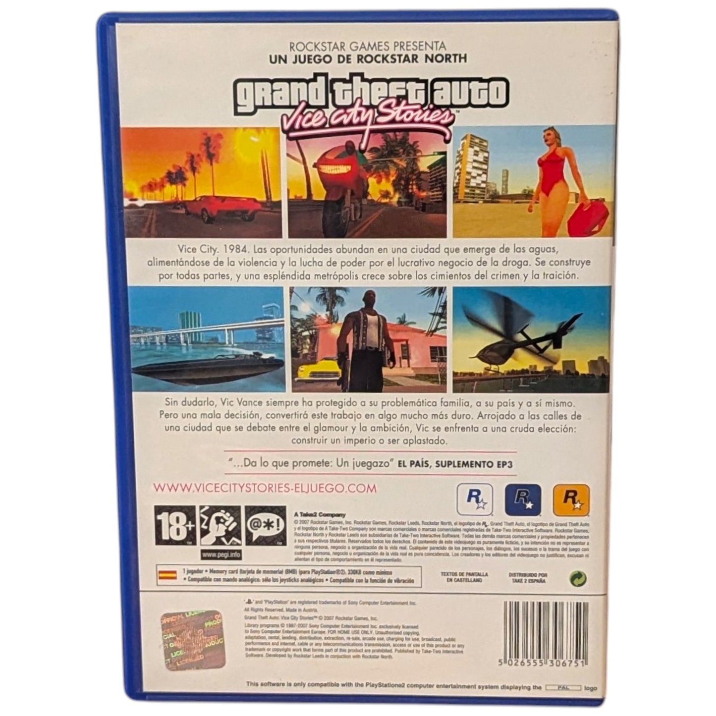 PS2 - Grand Theft Auto vice city - Sony Playstation 2 (Pal Edition)