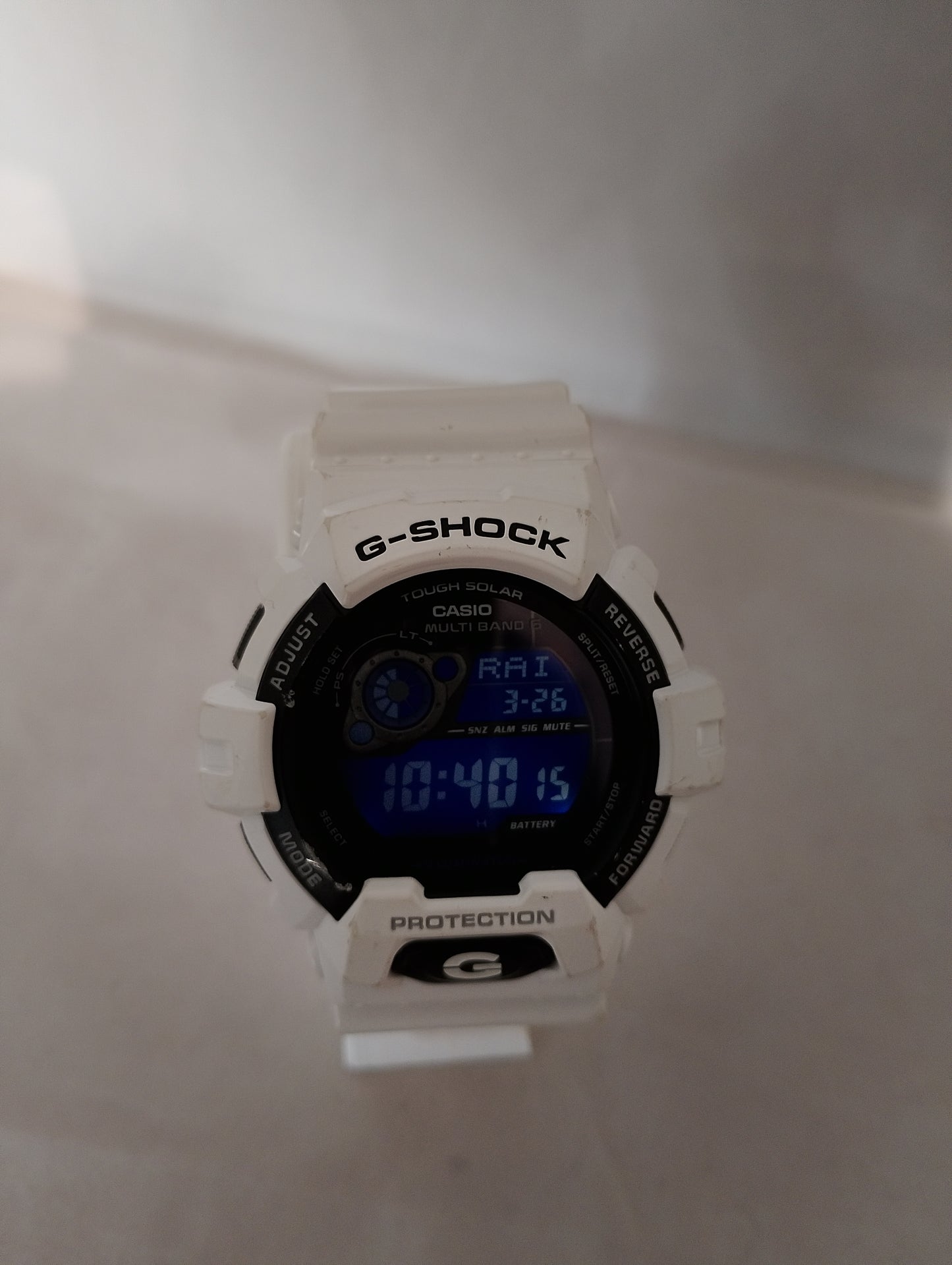 Casio G-Shock GW-8900A-7JF - Tough Solar & Multiband 6 - White/Black Negative Display - JDM Selection