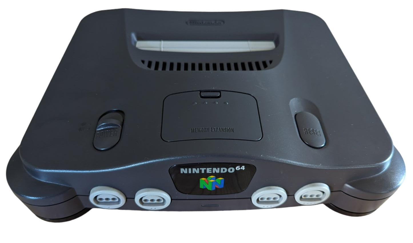 N64 – NUS-001 BLACK - SINGLE UNIT with JUMPER PAK/AC/AV - Nintendo NTSC-J (JAPAN)