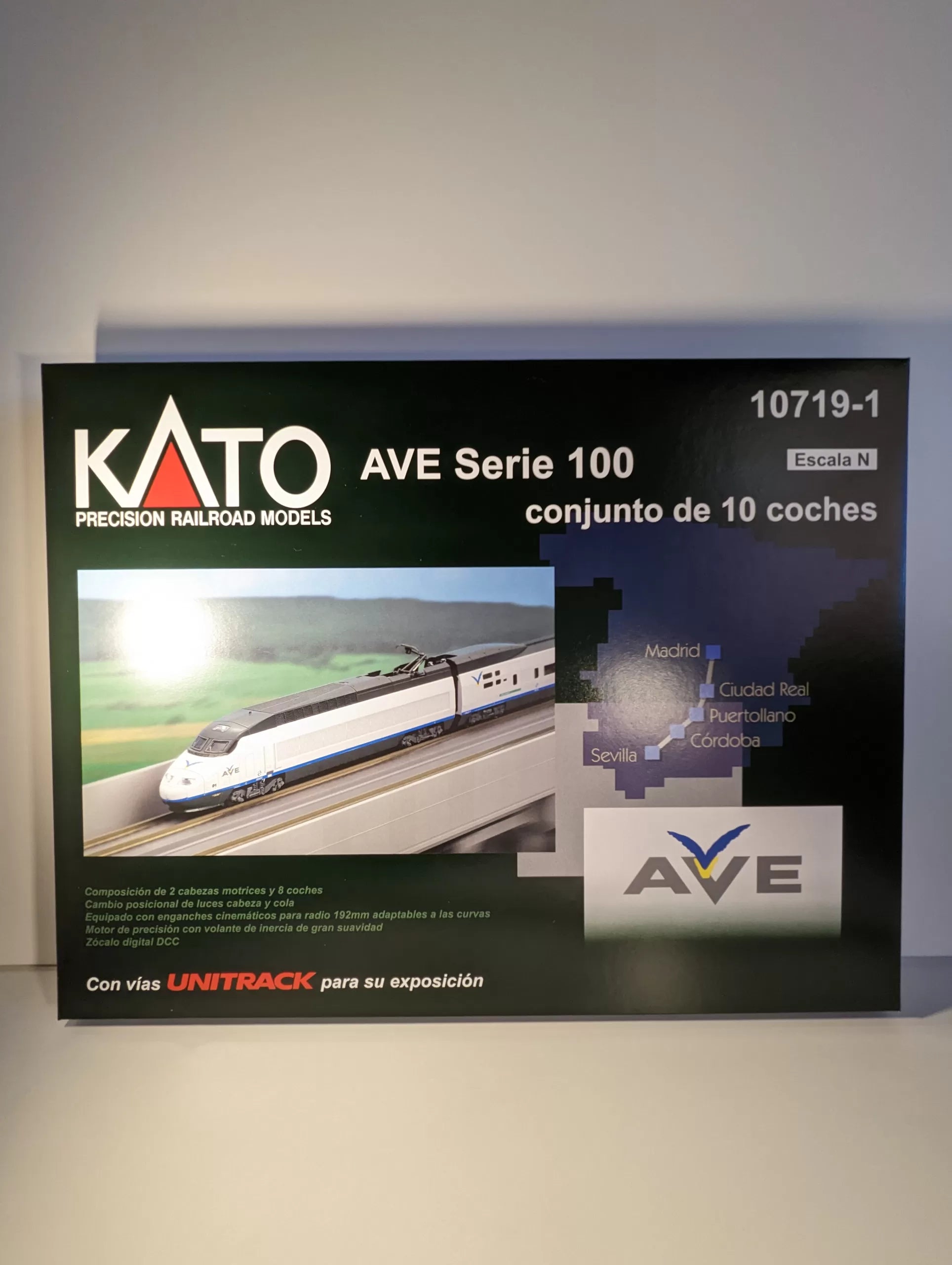 Comprar KATO 10719-1 AVE SERIE 100 MADRID - SEVILLA (NUEVO A