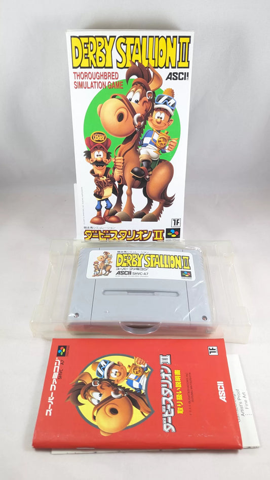 Super Famicom - Derby stalion II Game - Sfc Nintendo Japan Original NTSC-J Edition