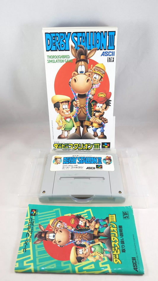 Super Famicom - Derby stalion III Game - Sfc Nintendo Japan Original NTSC-J Edition