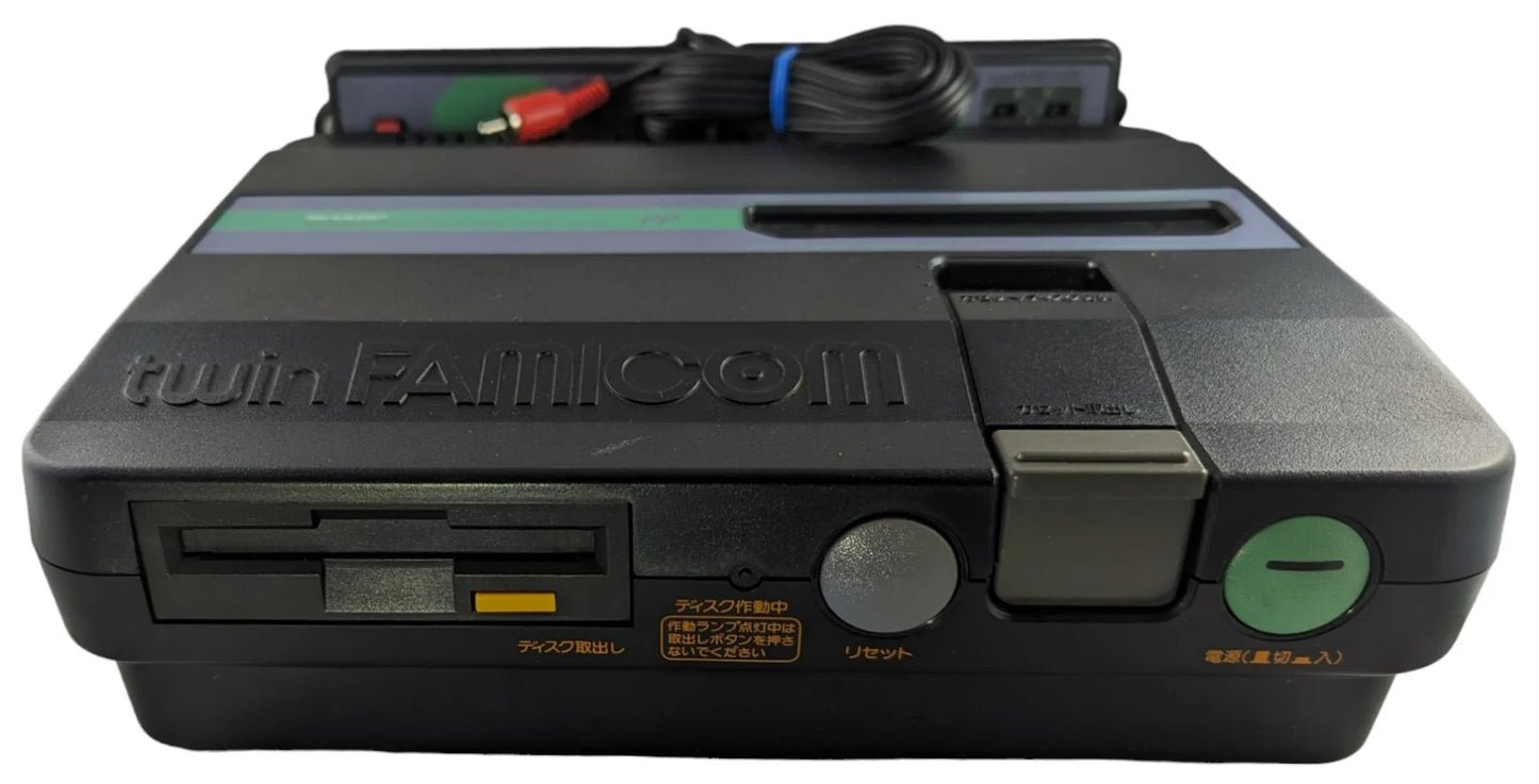 Sharp Famicom TWIN Grey AN505BK (EURO+AV) NEW Belt-Serviced (Only Japan Edition)