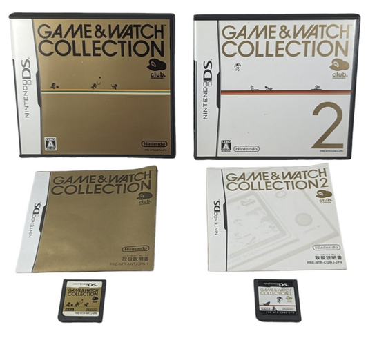 DS - Game and Watch collection 1 and 2 - Only from CLUB Nintendo - Japan Original Edition