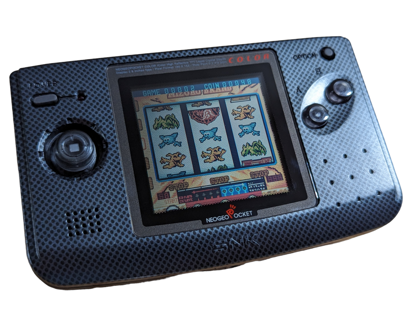 SNK Neogeo Pocket Color - CARBON - OHANABI Limited Ed Pachisuro Aruze (Only Japan)
