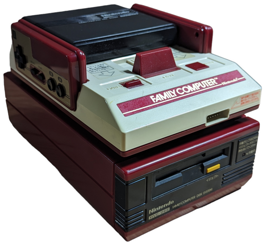 FAMICOM UNIT+FAMICOM DISK UNIT+RAM ADAPTER (NEW BELT-SERVICED) NINTENDO (ONLY JAPAN Edition)