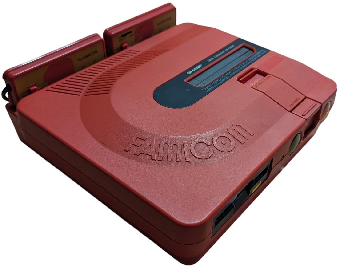 Sharp Famicom TWIN An500R (NEW Belt-Serviced) Outer Box Bad (Only Japan Edition)