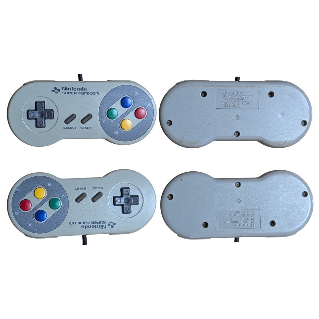 SFC- Nintendo Super Famicom Console Set + 2 Original Controllers + Yoshi's Island Official Hard Carrying Case