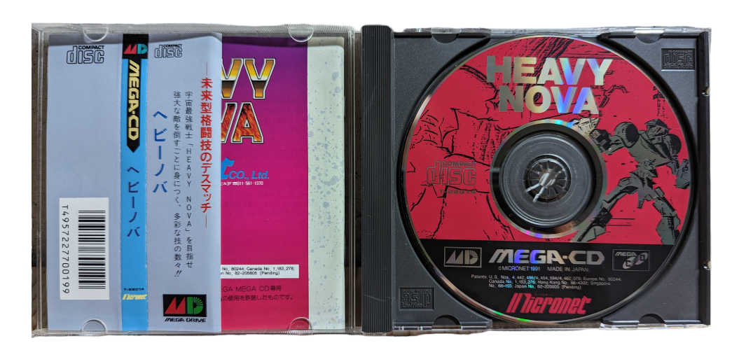 SEGA Mega CD - Heavy Nova with OBI (Japan-game)