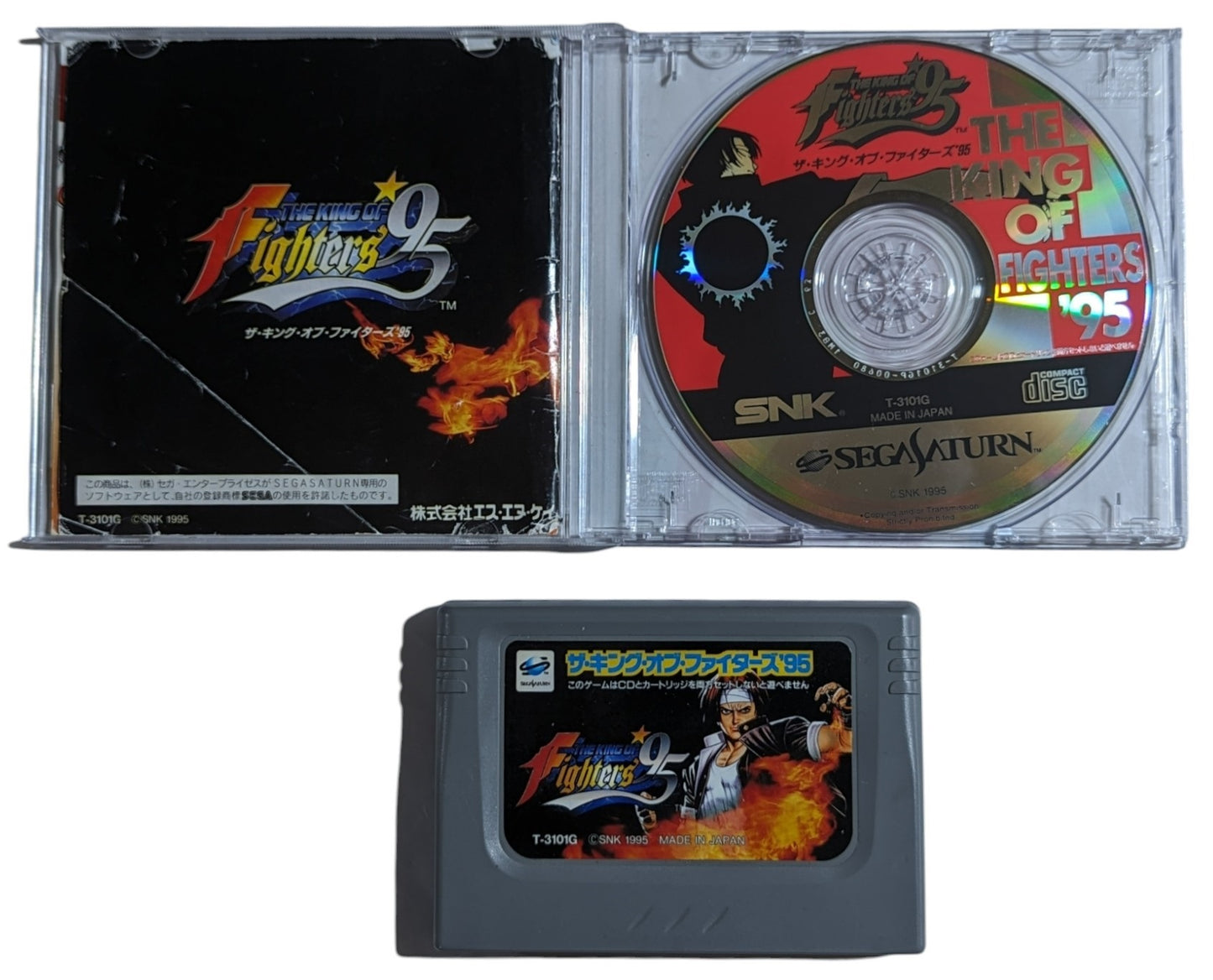 SEGA Saturn - King of Fighters 95 (No outer Box) + RAM Cartridge  (Japan-game)