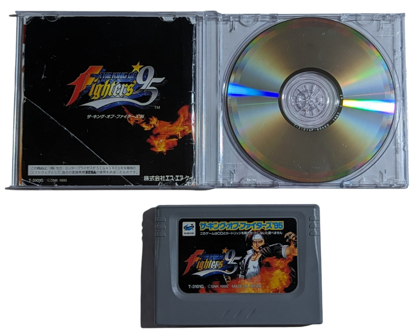 SEGA Saturn - King of Fighters 95 (No outer Box) + RAM Cartridge  (Japan-game)