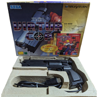 SEGA Saturn - Gs9059 Virtua COP Gun + Virtua Cop 1-2 game - Controller (Japan)