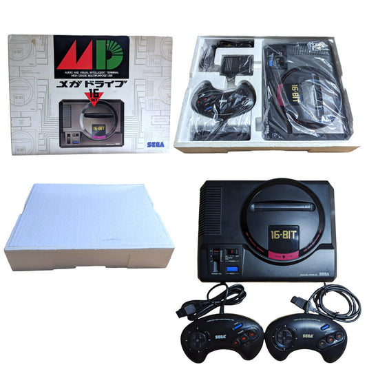 SEGA Megadrive HAA-2510 with 2 controllers (Boxed) - Japanese NTSC