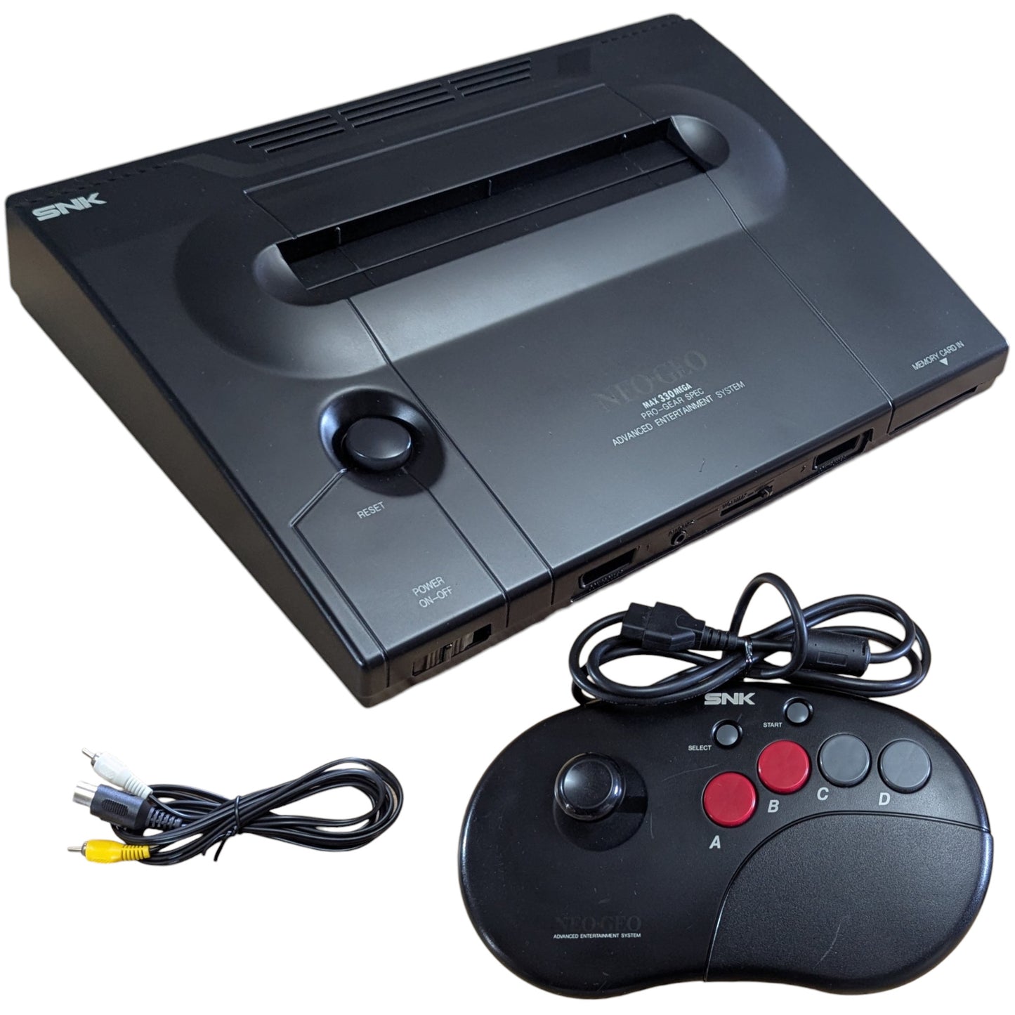 SNK Neogeo AES MAX 330 MEGA Toshiba CPU/cosmetically restored (clear-coated) Japan