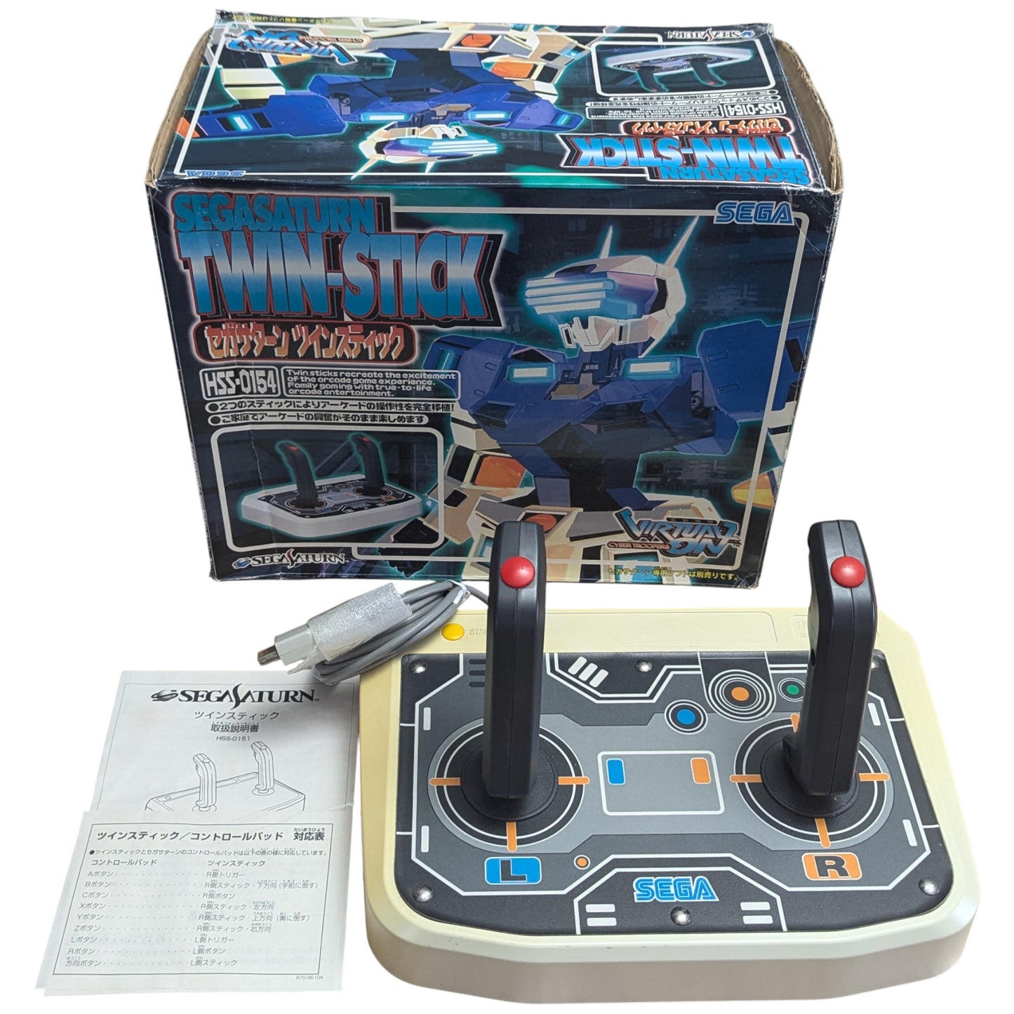 SEGA SATURN - HSS-154 TWIN Stick (EN CAJA) - MANDO (Japón)