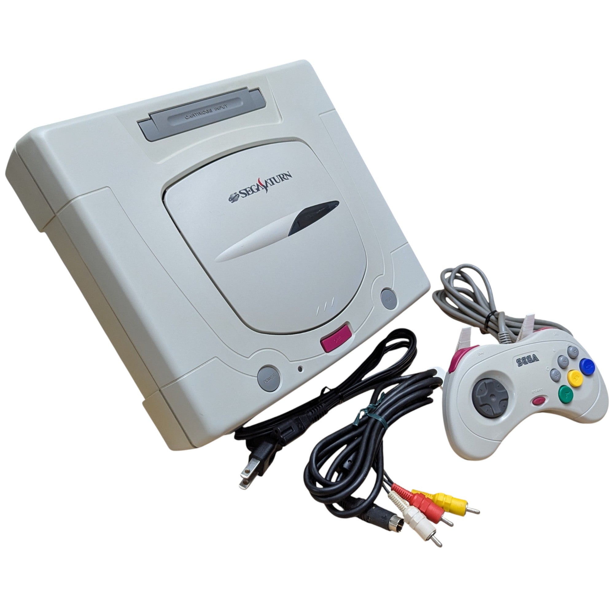SEGA SATURN HST-0004 Main Unit Set - Power Tested