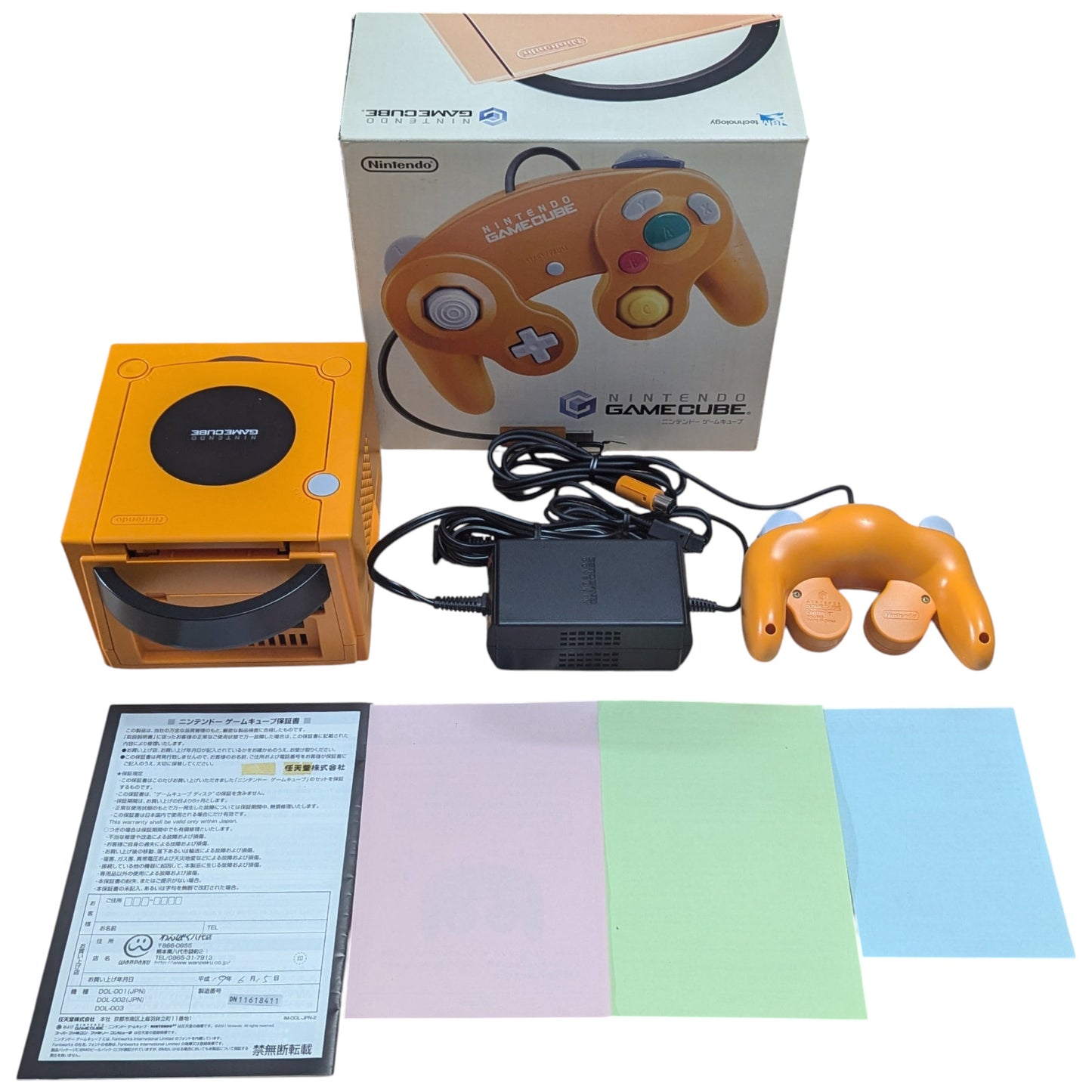 GC DOL-001 Orange (BOXED-Serial Match DN11618411) - Nintendo Gamecube JAPAN
