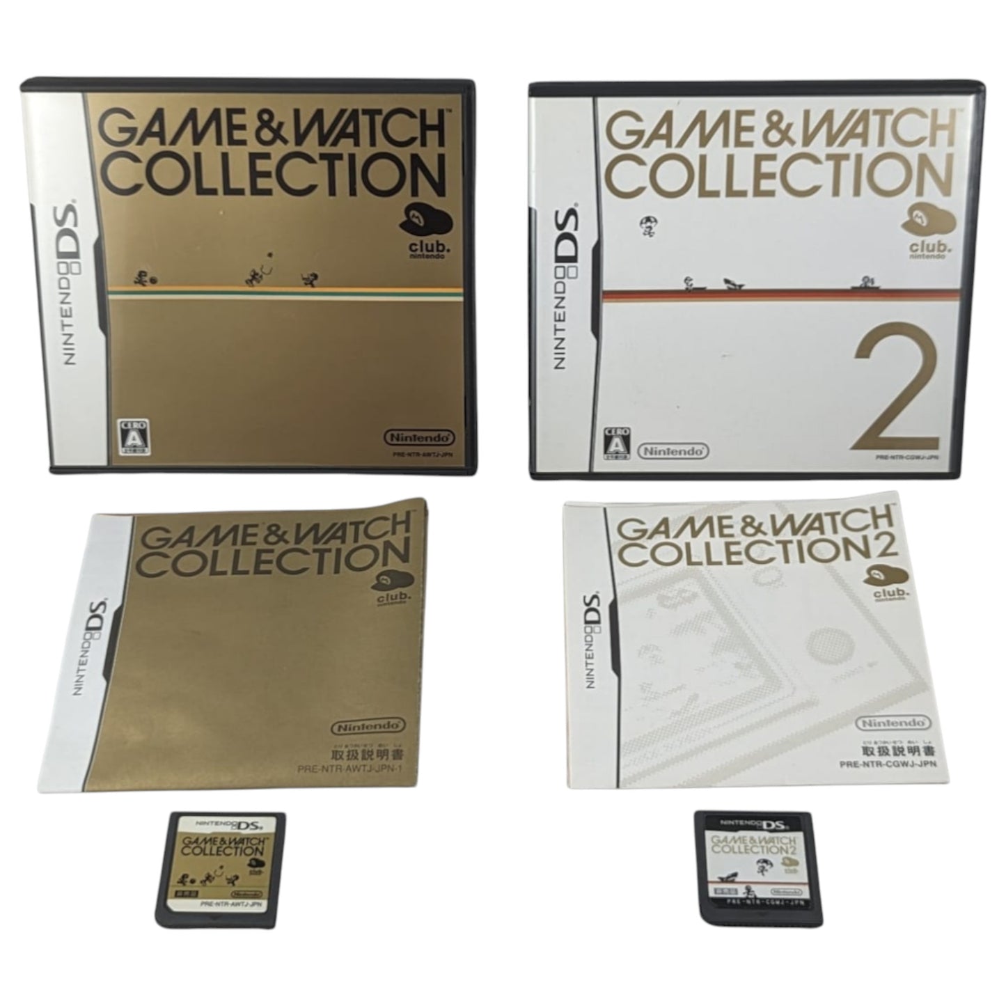 DS - COLECCIÓN DE JUEGOS Y RELOJES 1 y 2 CLUB Nintendo – JAPÓN