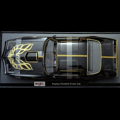 1:18 Maisto Pontiac Firebird Trans Am 1978 - Negro con detalles dorados (NUEVO) 1/18