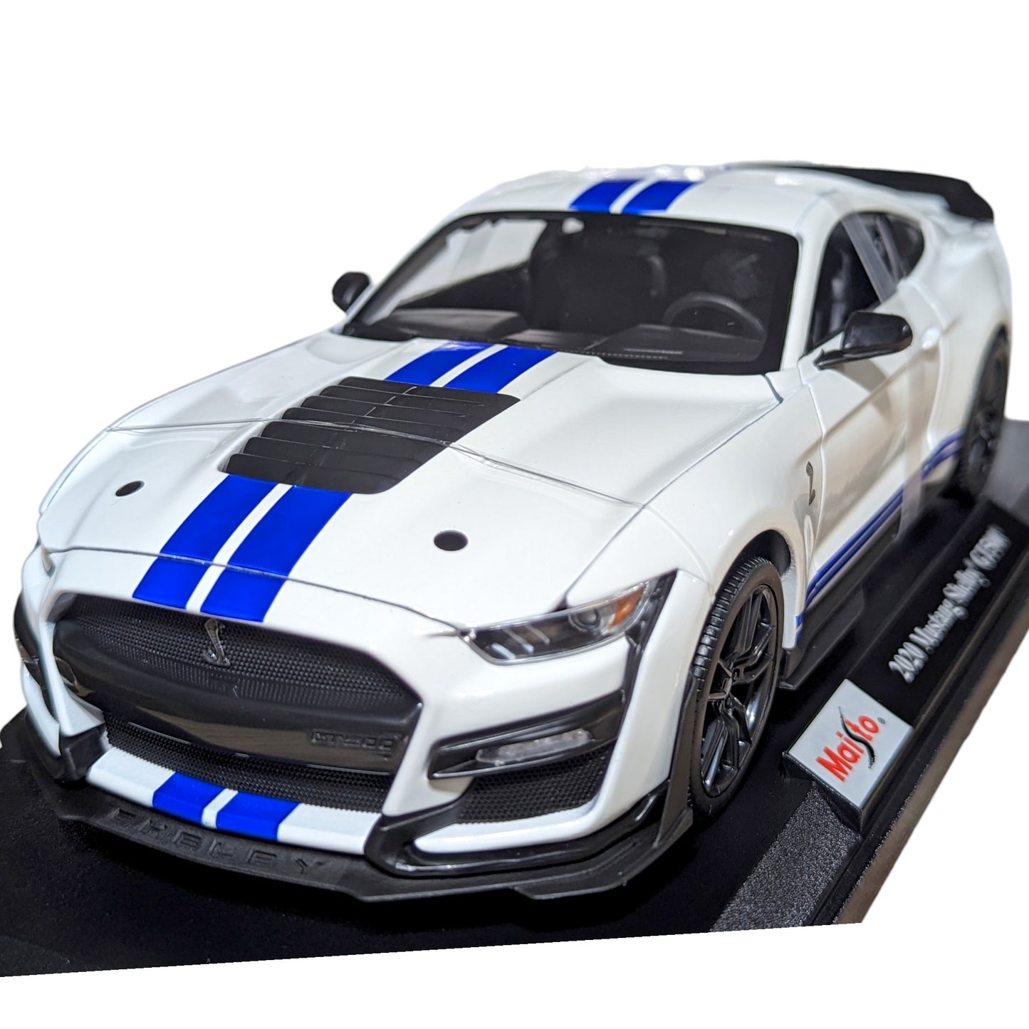 Maisto - Mustang Shelby GT500 2020 - Franja blanca (NUEVO) 1:18