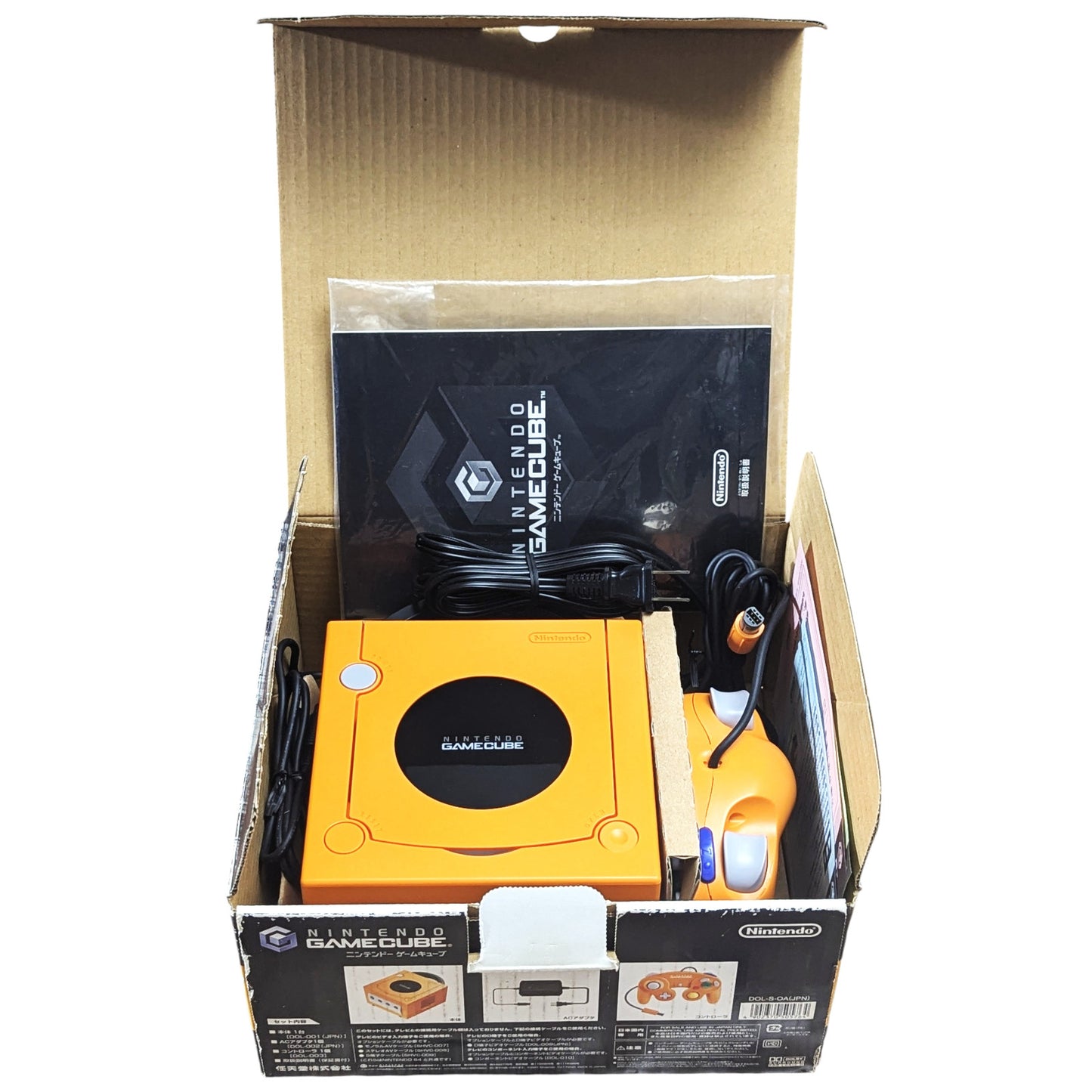 GC DOL-001 Orange (BOXED-Serial Match DN11618411) - Nintendo Gamecube JAPAN