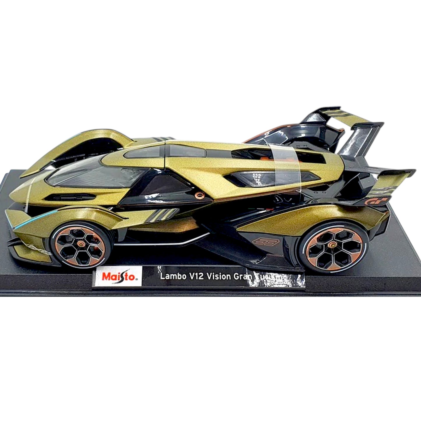 1:18 Maisto - Lamborghini v12 Vision Gran Turimo Gold-Black (BRAND NEW) 1/18