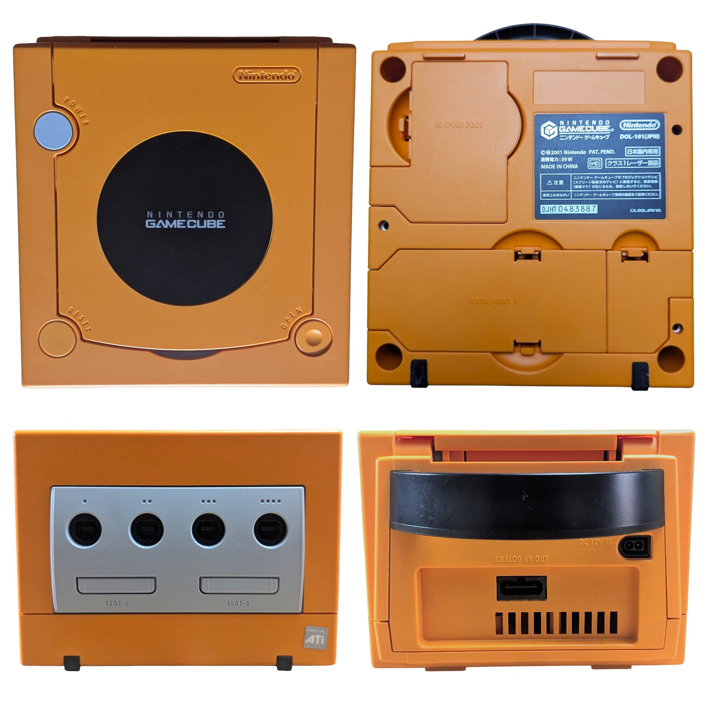 GC DOL-001 Orange (BOXED-Serial Match DJH10483887)  - Nintendo Gamecube JAPAN