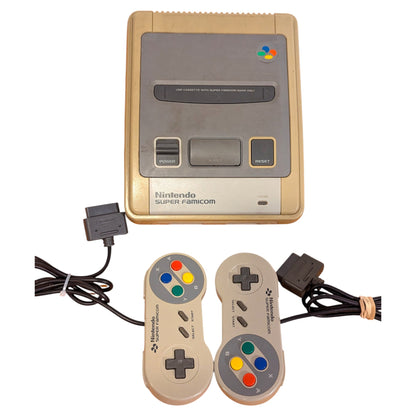 Super Famicom SHVC-001 and x2 Controllers - Sfc Nintendo Japan Original Ntsc-J Edition (B)