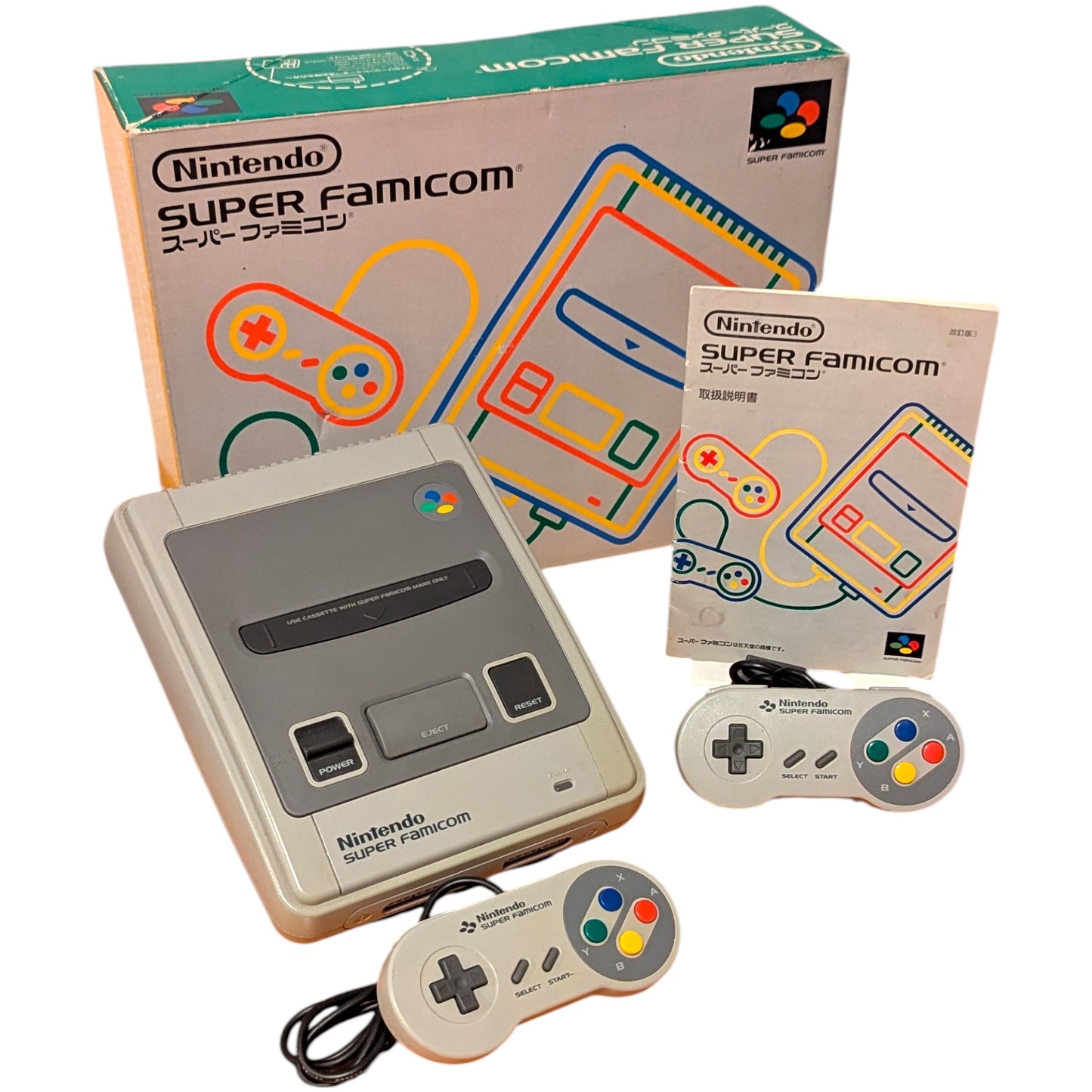 Super Famicom Shvc-001 (Boxed) S22206709 - Sfc Nintendo Japan Original Ntsc-J Edition