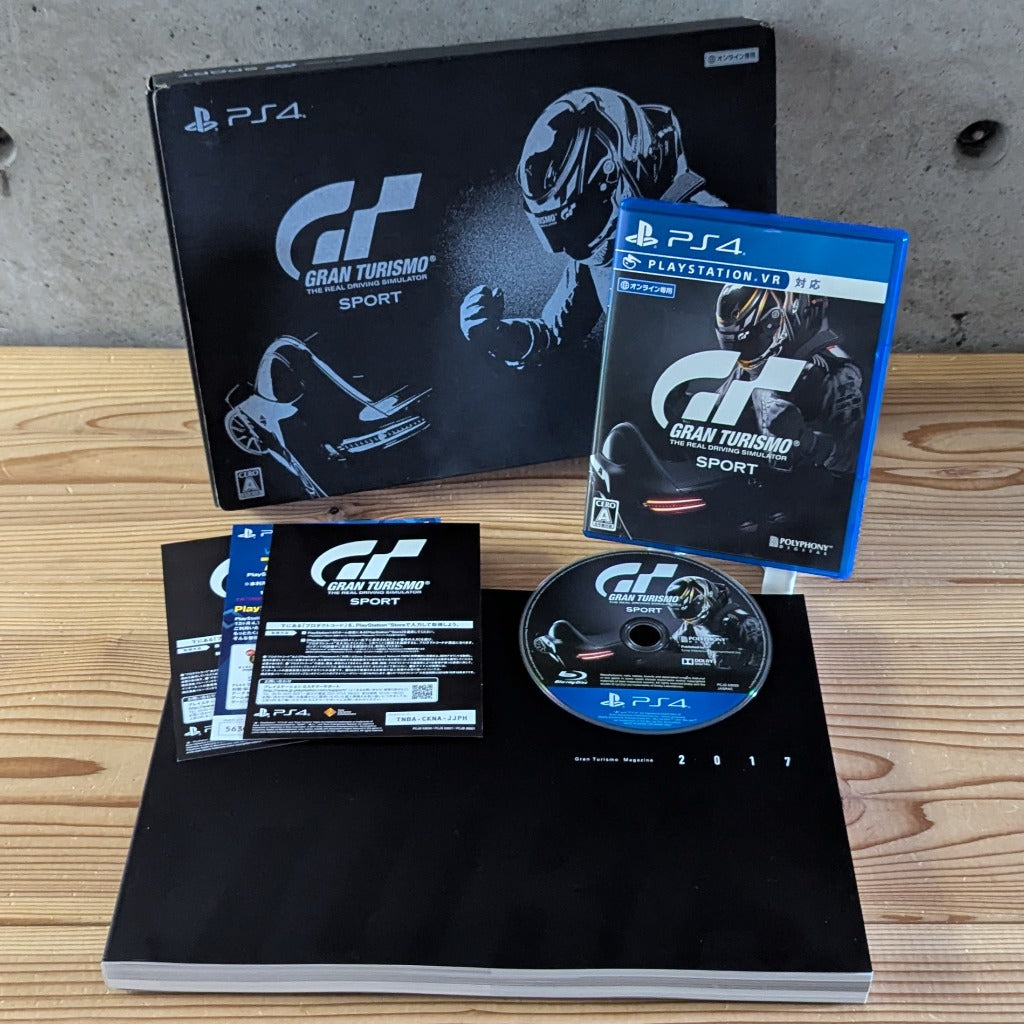 Gran Turismo Sport Limited Edition PS4 Japan complete box set with APEX 2017 artbook and disc