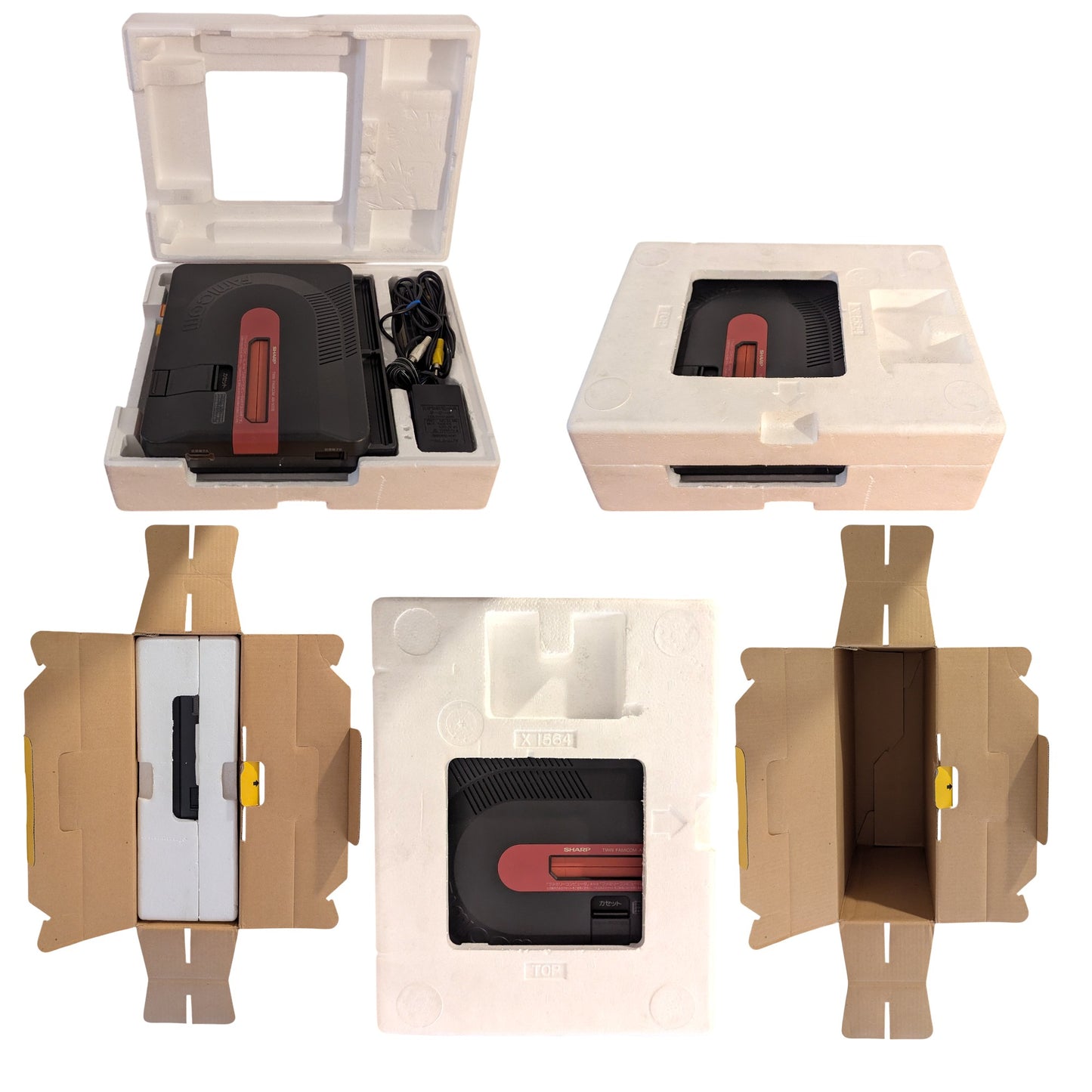 Sharp Famicom TWIN AN-500B 599401 (Boxed-NEW Belt-Serviced) Only Japan Edition