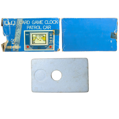 Q&Q Card Game Clock - Patrol Car. Box in Bad Cond (QQ,Q & Q)