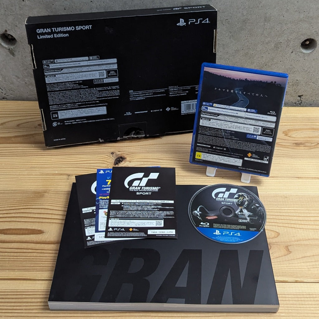 Gran Turismo Sport Limited Edition PS4 back cover and Amaray case view