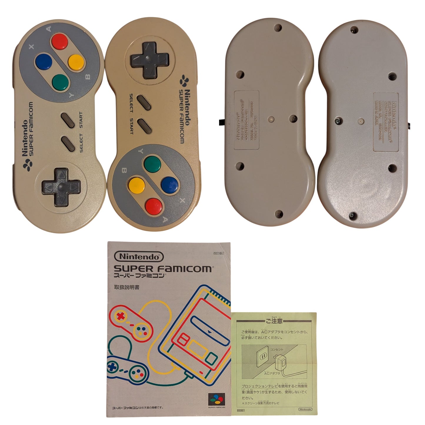 Super Famicom Shvc-001 (Boxed) S18546230 AV Modded - Sfc Nintendo Japan Original Ntsc-J Edition