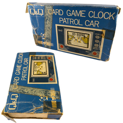 Q&Q Card Game Clock - Patrol Car. Box in Bad Cond (QQ,Q & Q)