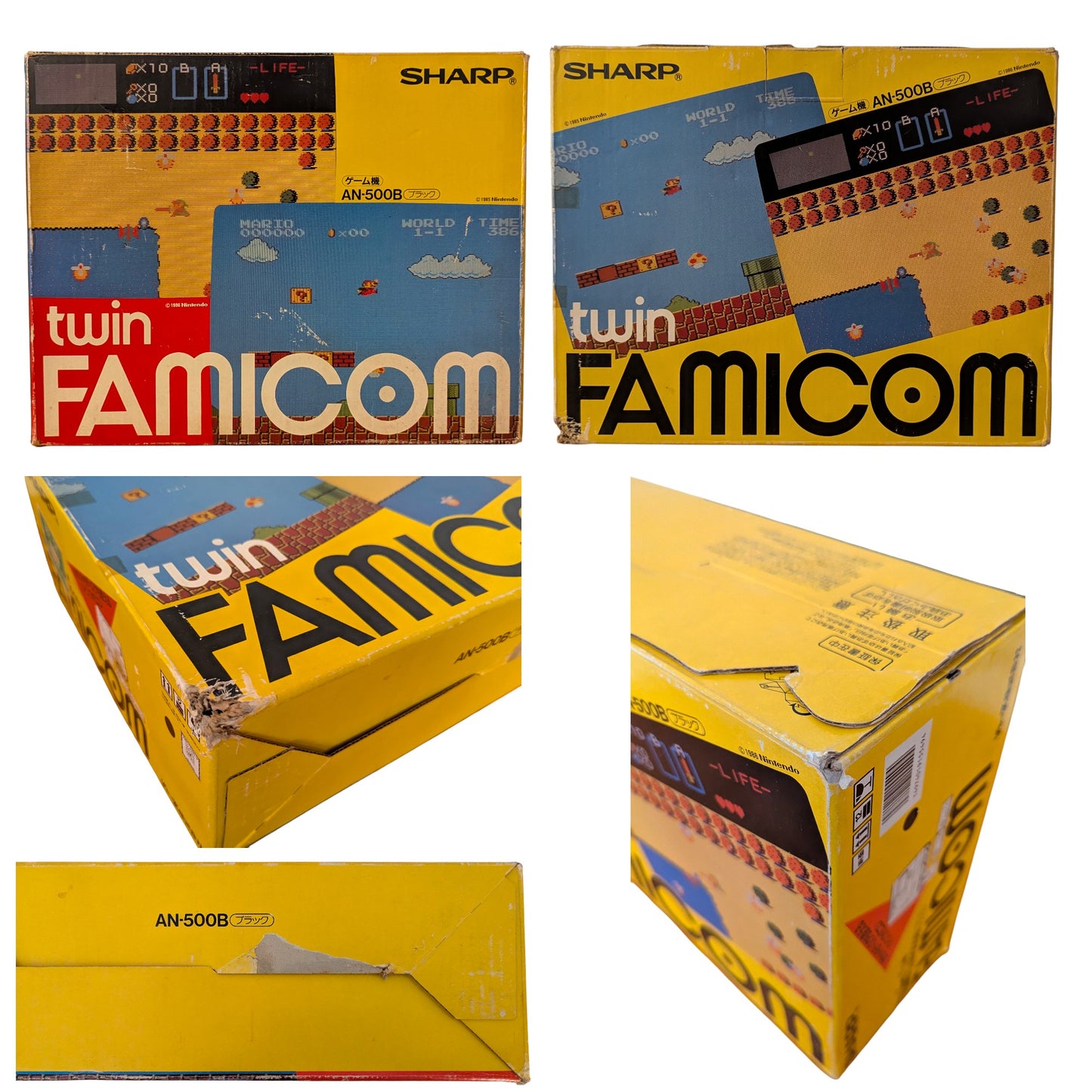 Sharp Famicom TWIN AN-500B 396202 (Boxed-NEW Belt-Serviced) Only Japan Edition