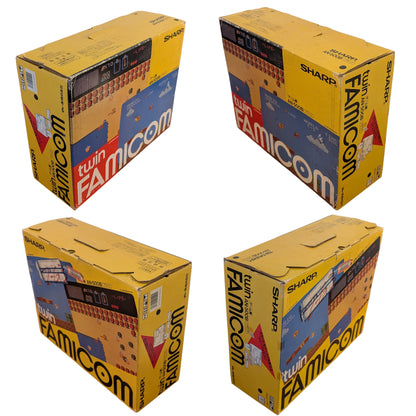 Sharp Famicom TWIN AN-500B 599401 (Boxed-NEW Belt-Serviced) Only Japan Edition