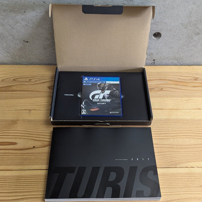 Gran Turismo Sport Limited Edition opened slipbox with interior tray and book
