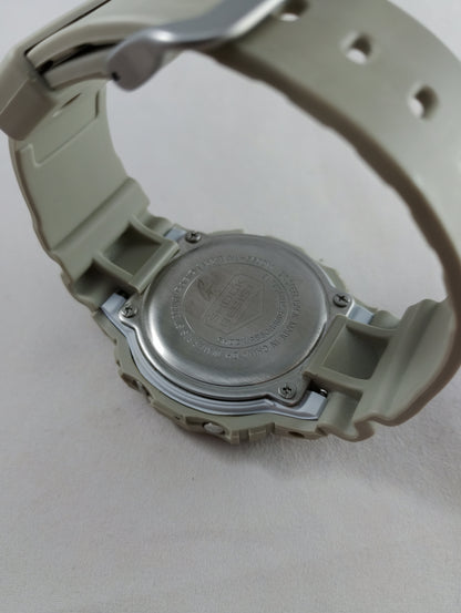 Casio G-Shock DW-5600M-8 Military Color Series - Matte Gray & White Square