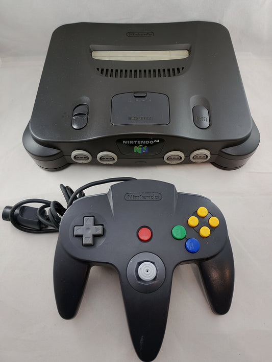 N64 – NUS-001 BLACK - SINGLE UNIT with JUMPER PAK/AC/AV - Nintendo NTSC-J (JAPAN)