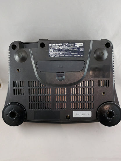N64 – NUS-001 BLACK - SINGLE UNIT with JUMPER PAK/AC/AV - Nintendo NTSC-J (JAPAN)