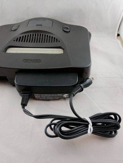 N64 – NUS-001 BLACK - SINGLE UNIT with JUMPER PAK/AC/AV - Nintendo NTSC-J (JAPAN)