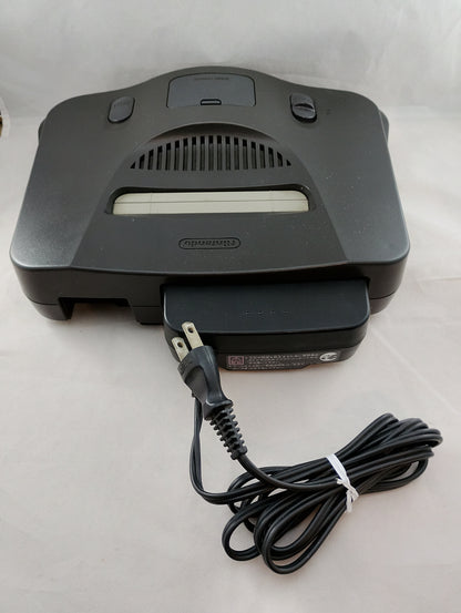 N64 – NUS-001 BLACK - SINGLE UNIT with JUMPER PAK/AC/AV - Nintendo NTSC-J (JAPAN)