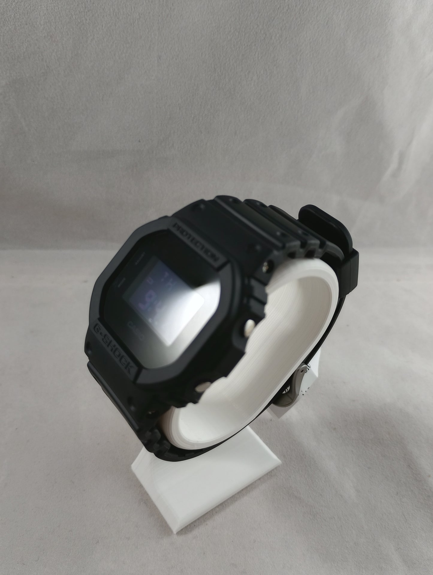 Casio G-Shock DW-5600HT-8 - Heathered Color Series - Texturized Light Grey - Iconic Square JDM Edition