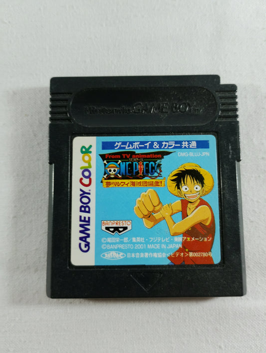 GBC - One Piece: Yume no Luffy Kaizokudan Tanjou! [Cartridge #1] (From TV animation ONE PIECE 夢のルフィ海賊団誕生!) [DMG-BLUJ-JPN] - Nintendo Game Boy Color (Japan Import)